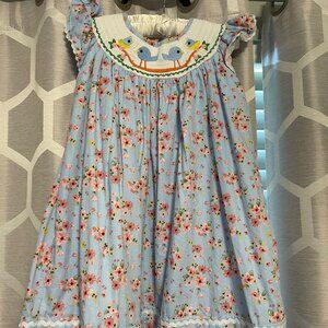 Girls Smocked Dress, size 4
